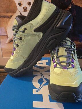 Hoka One One Kaha 3 Low GTX TP Honeydew Black 1168951-HWB Hiking Shoes Mens 9